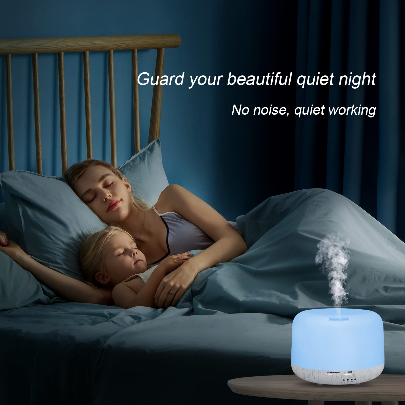 Marchred ultrasonic diffuser operates quietly for focused work or restful sleep