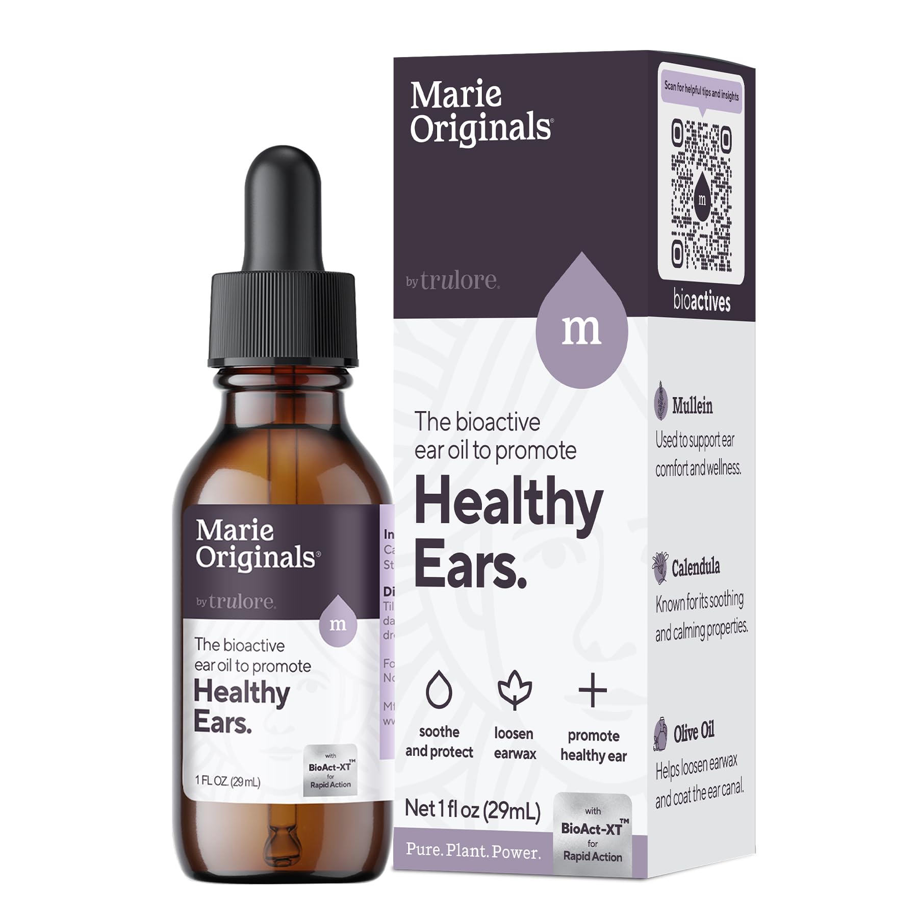 Marie Originals ear oil drops used after swimming to help keep ears clean.