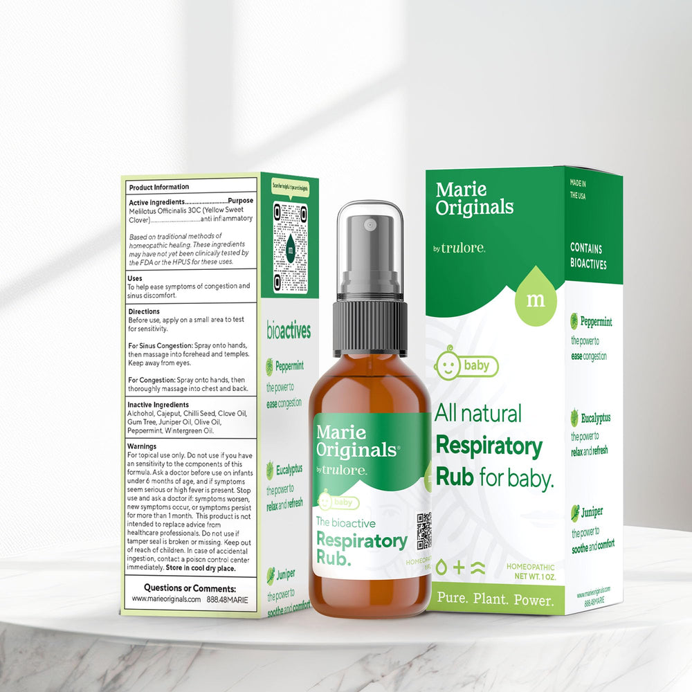 Marie Originals Natural Respiratory Baby Chest Rub on bedtime routine for smoother breaths.