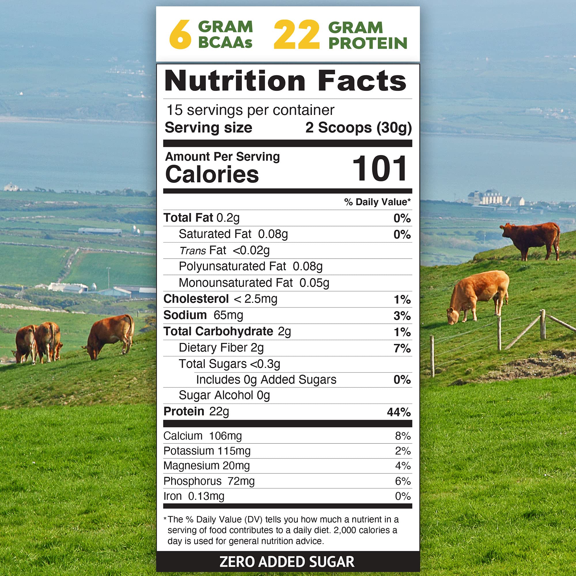 MariGold whey protein isolate non-GMO label indicates clean ingredients