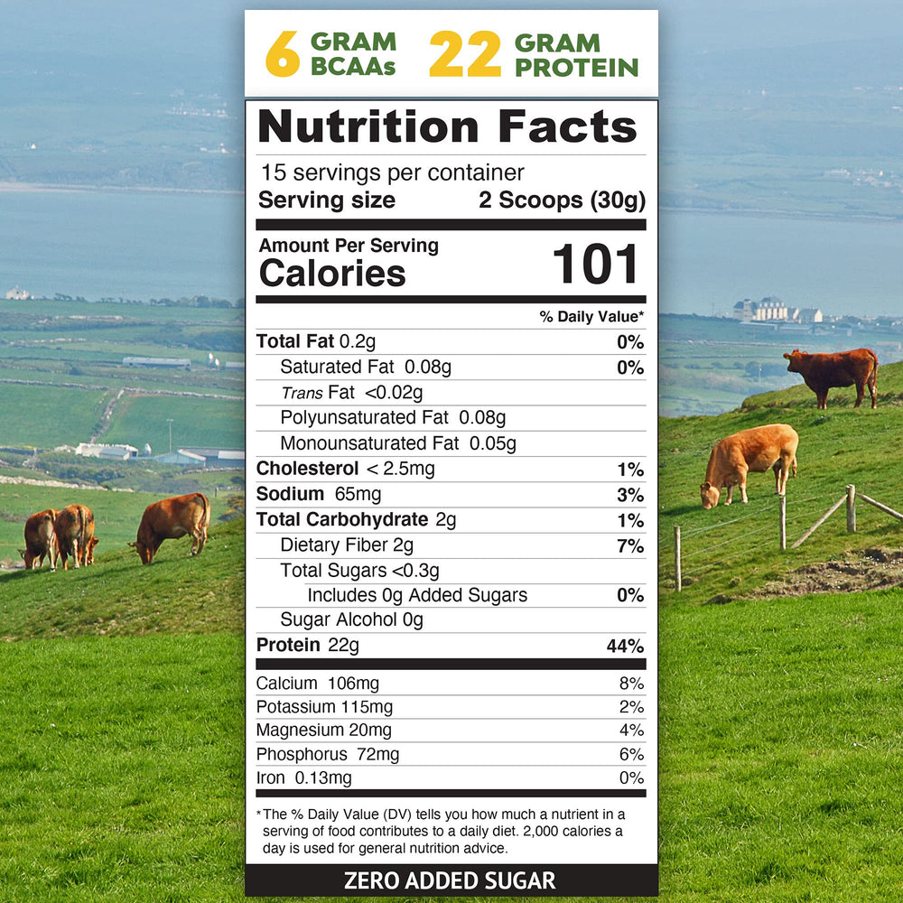 MariGold whey protein isolate non-GMO label indicates clean ingredients