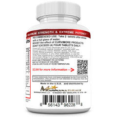 MARINANATURALS CURVIMORE BOOSTER pills closeup highlights improved tissue support and natural enhancement potential.