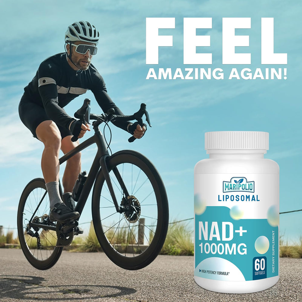 Label highlights liposomal delivery and high-potency NAD+ benefits.