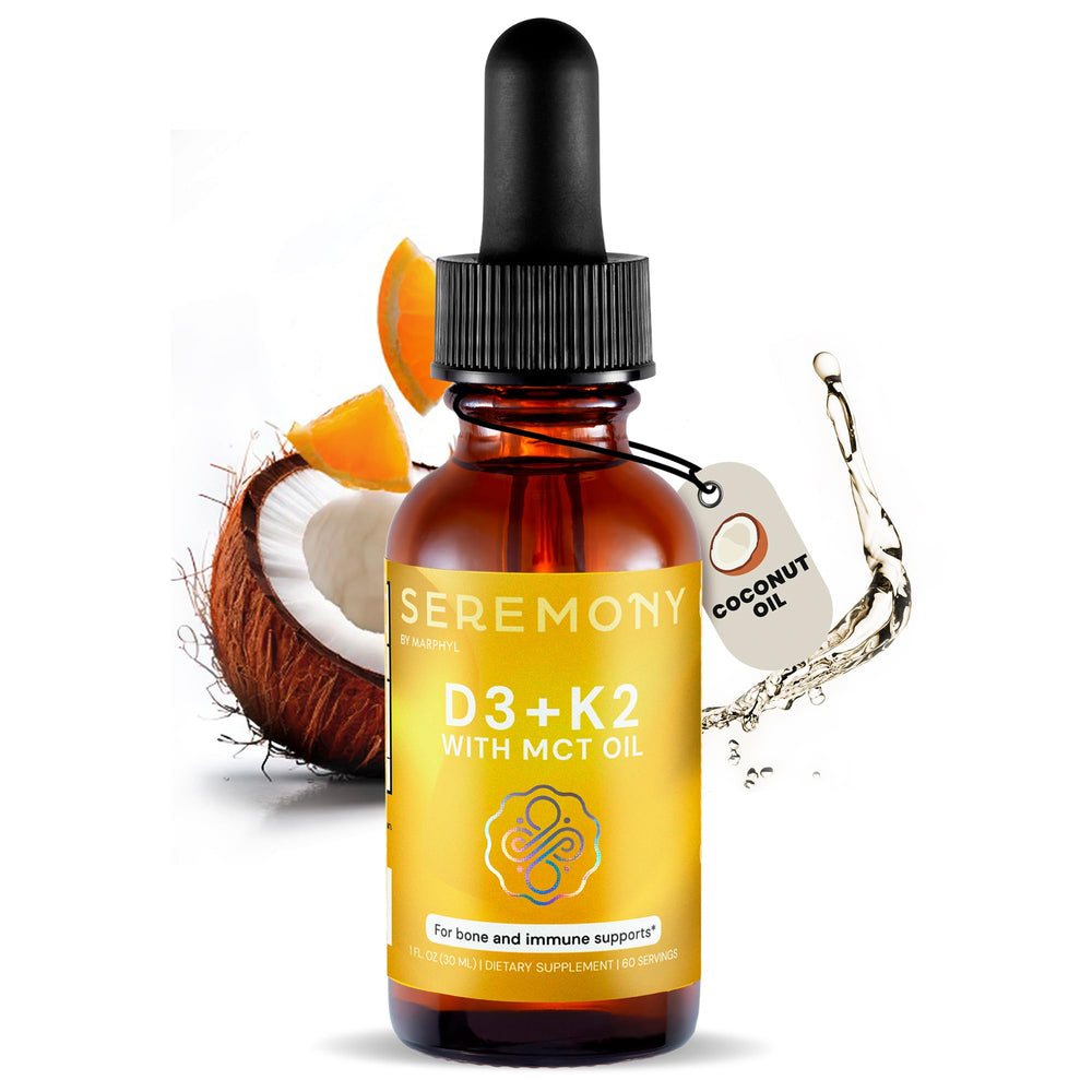 MARPHYL SEREMONY bottle with dropper for convenient daily immune and bone support.