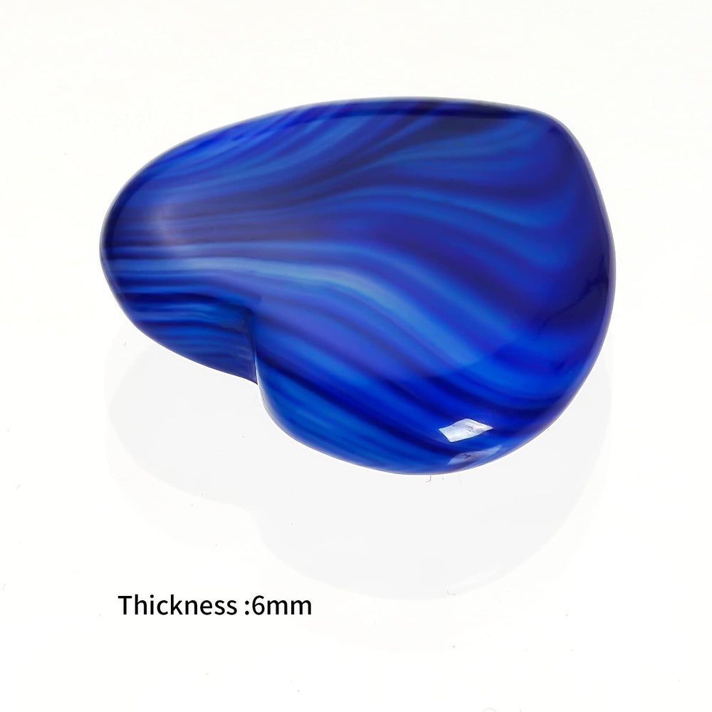 Marrywindix pocket-sized blue heart palm stones for daily carry