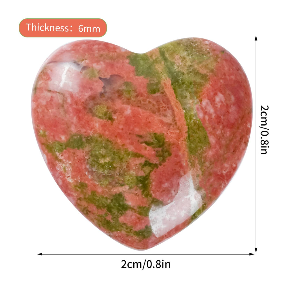 Marrywindix hand-carved heart stones provide tactile focus during mindfulness