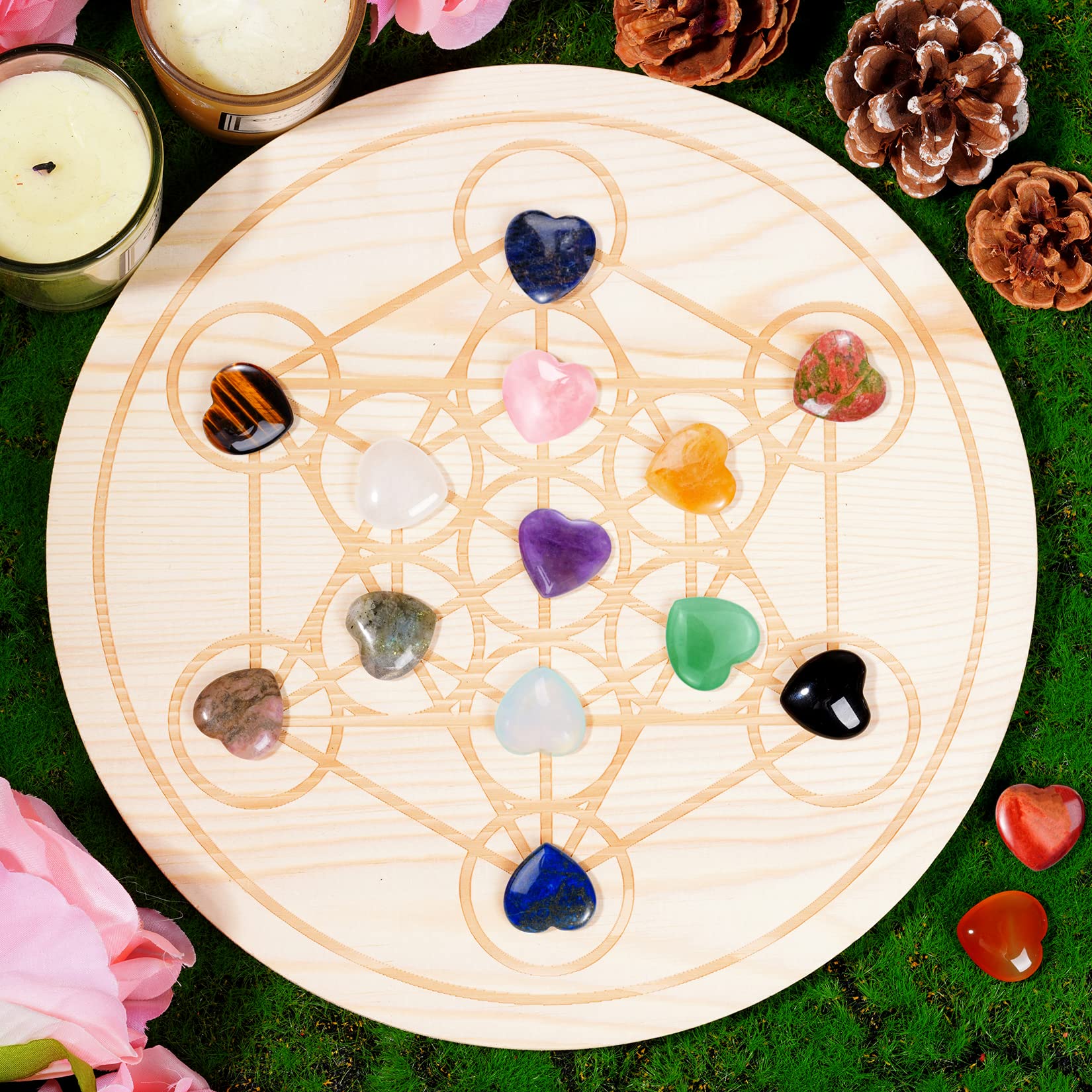 Marrywindix healing stones support chakra awareness and energy flow during meditation