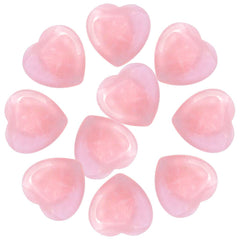 Marrywindix polished rose heart stone displayed as a soothing keepsake