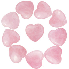 Marrywindix rose heart stone palm in hand for calming energy and focus