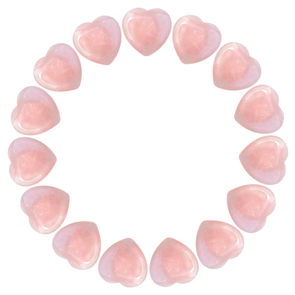 Marrywindix rose quartz heart palm stone enhances feng shui decor