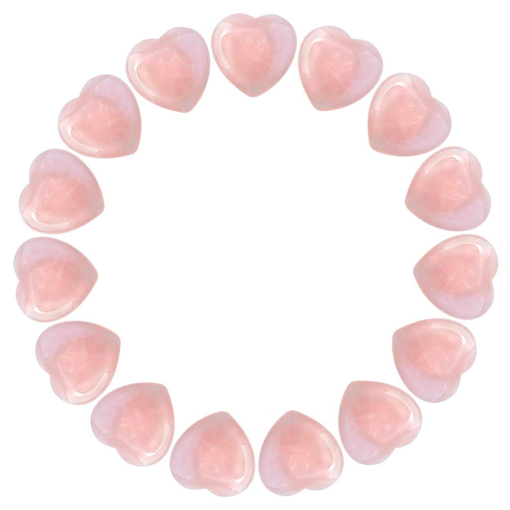 Marrywindix rose quartz heart palm stone enhances feng shui decor