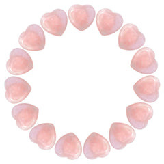 Marrywindix rose quartz heart palm stone enhances feng shui decor