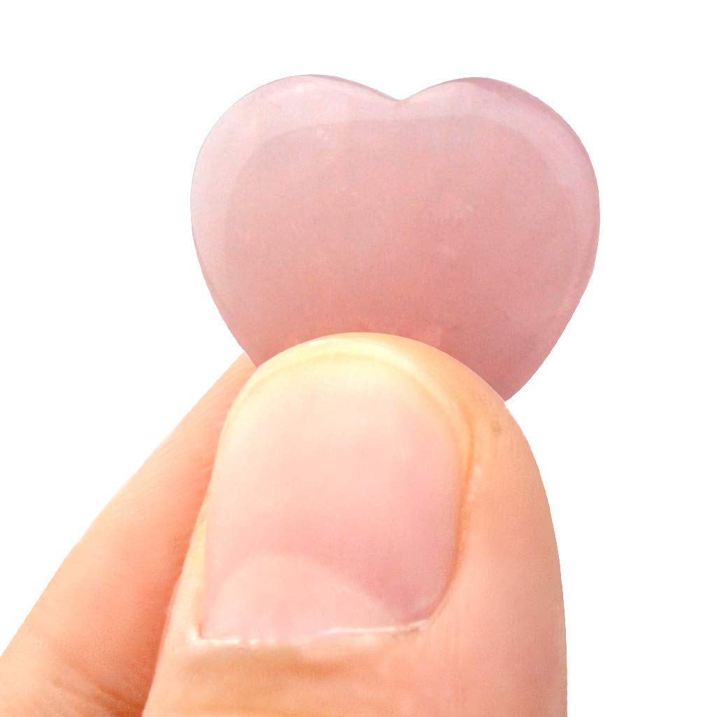 Marrywindix rose quartz palm stone for energy magnification in grids