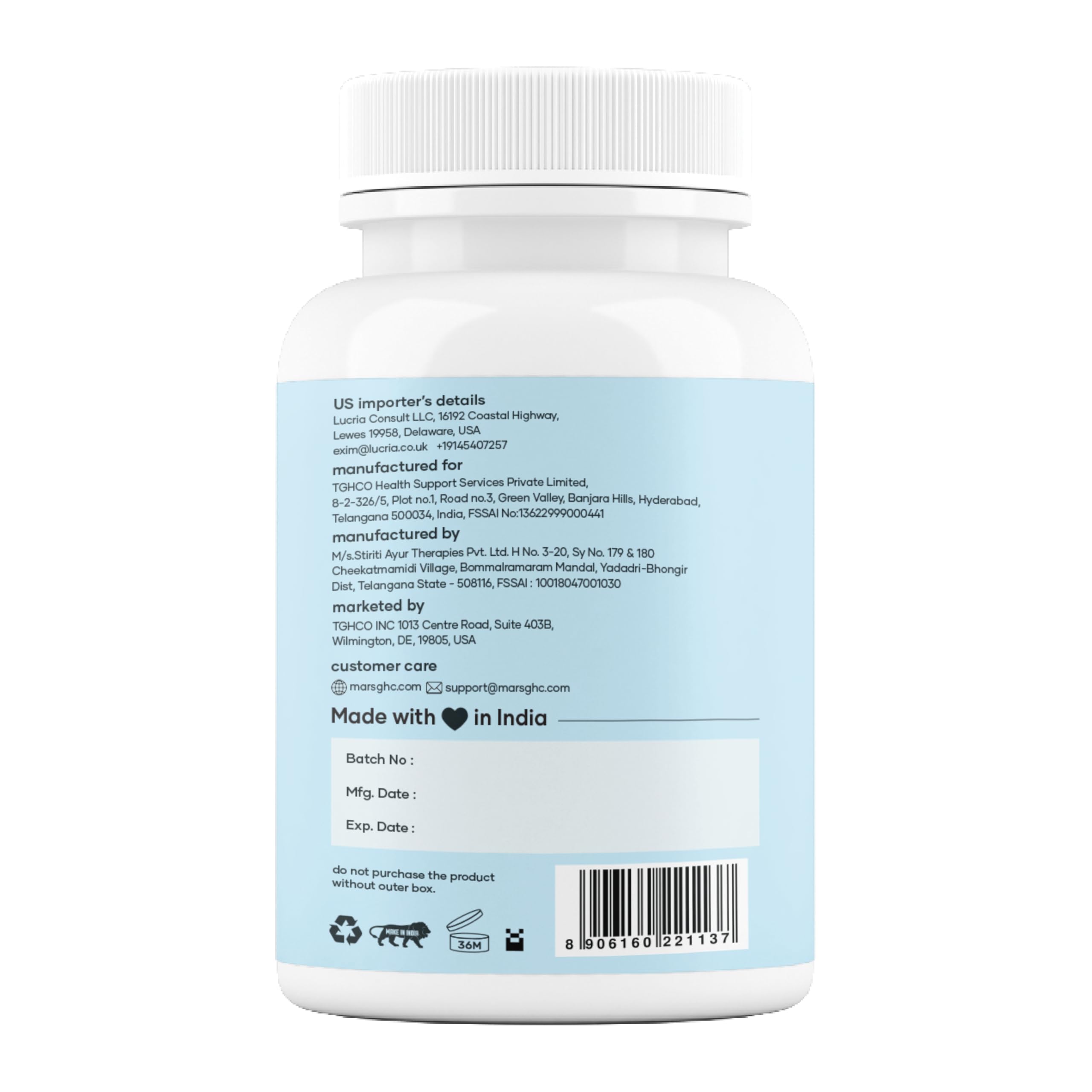 Mars by GHC Mars Sea Moss Caps on shelf: trusted wellness option in a compact packaging.