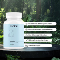 Shilajit-rich formula highlights natural energy support in Mars by GHC capsules.