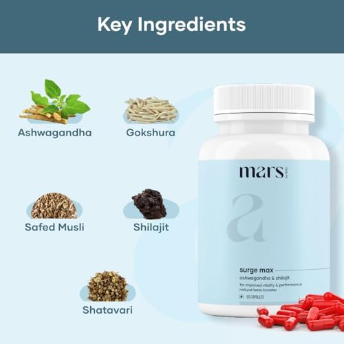 Mars by GHC Natural Surge Max dosage guide on the label for daily use.