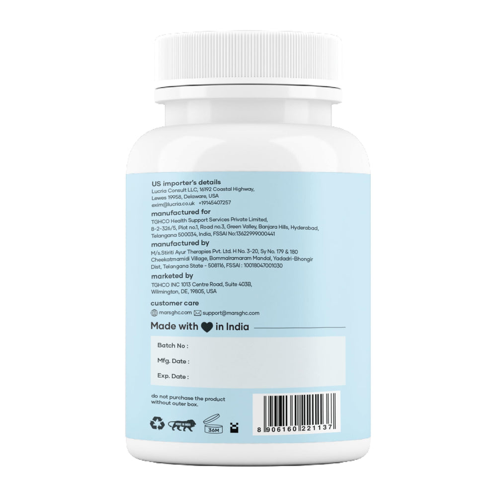 Mars by GHC Surge Sea Moss Caps ingredients panel suggests natural mineral support