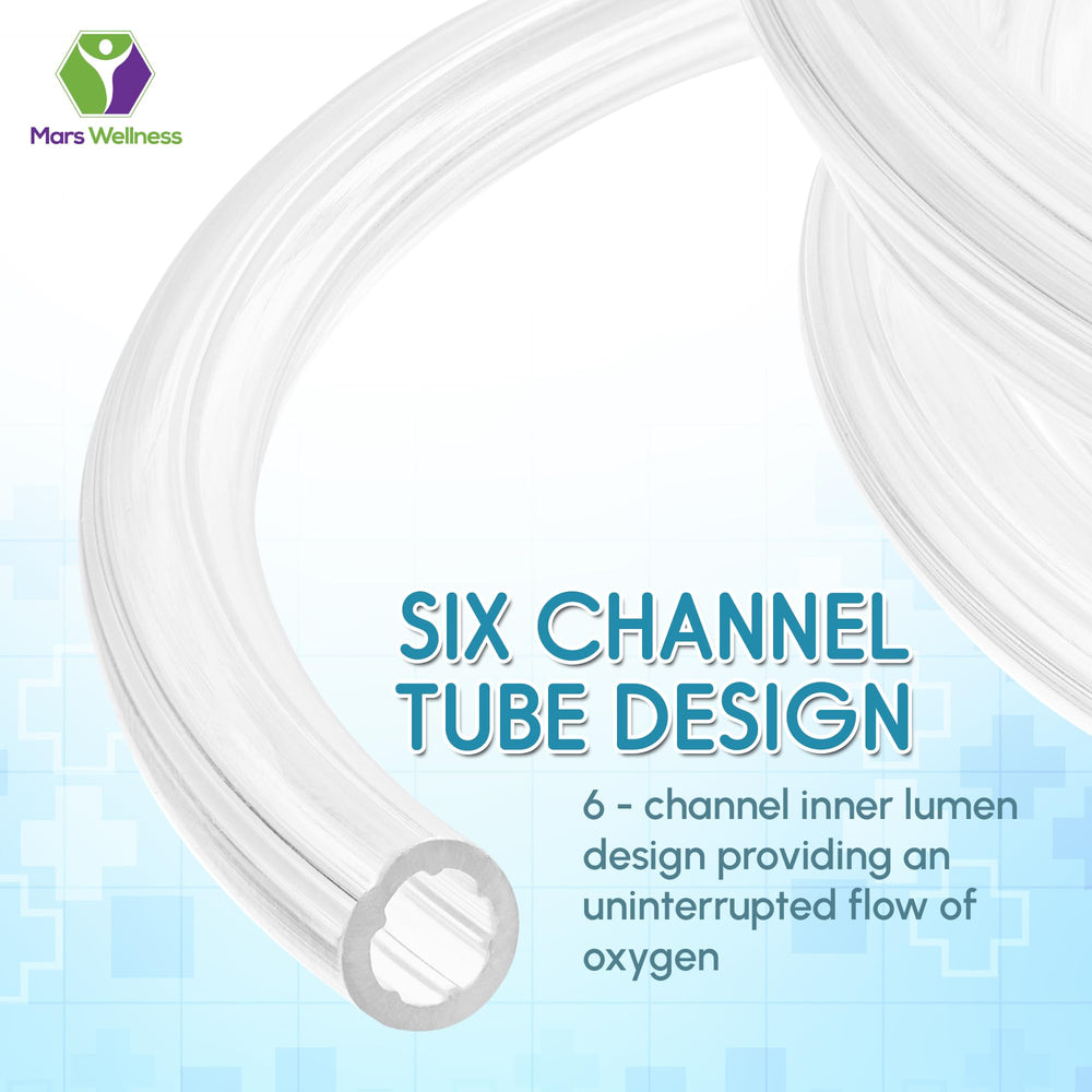 Mars Wellness Crush-Resistant Oxygen Tubes resist crushing and kink during movement.