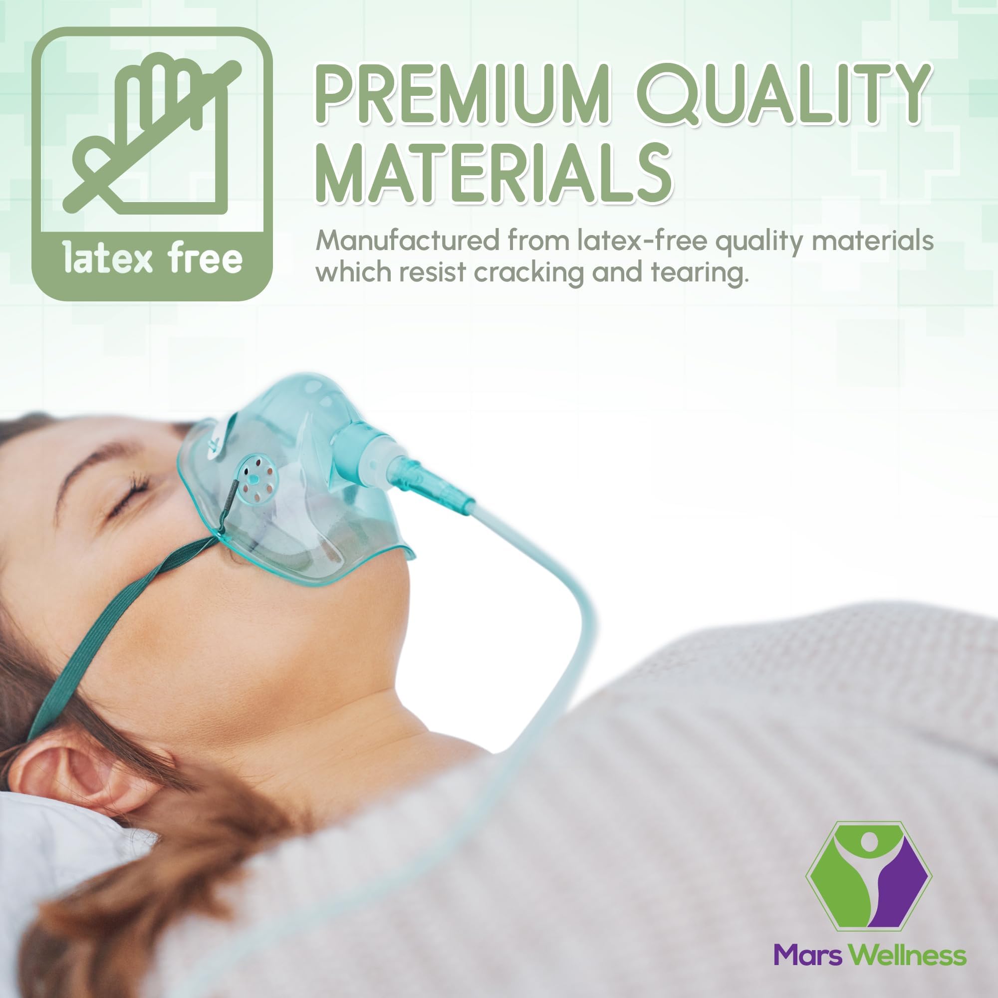Mars Wellness latex-free tubing resists cracking and tearing