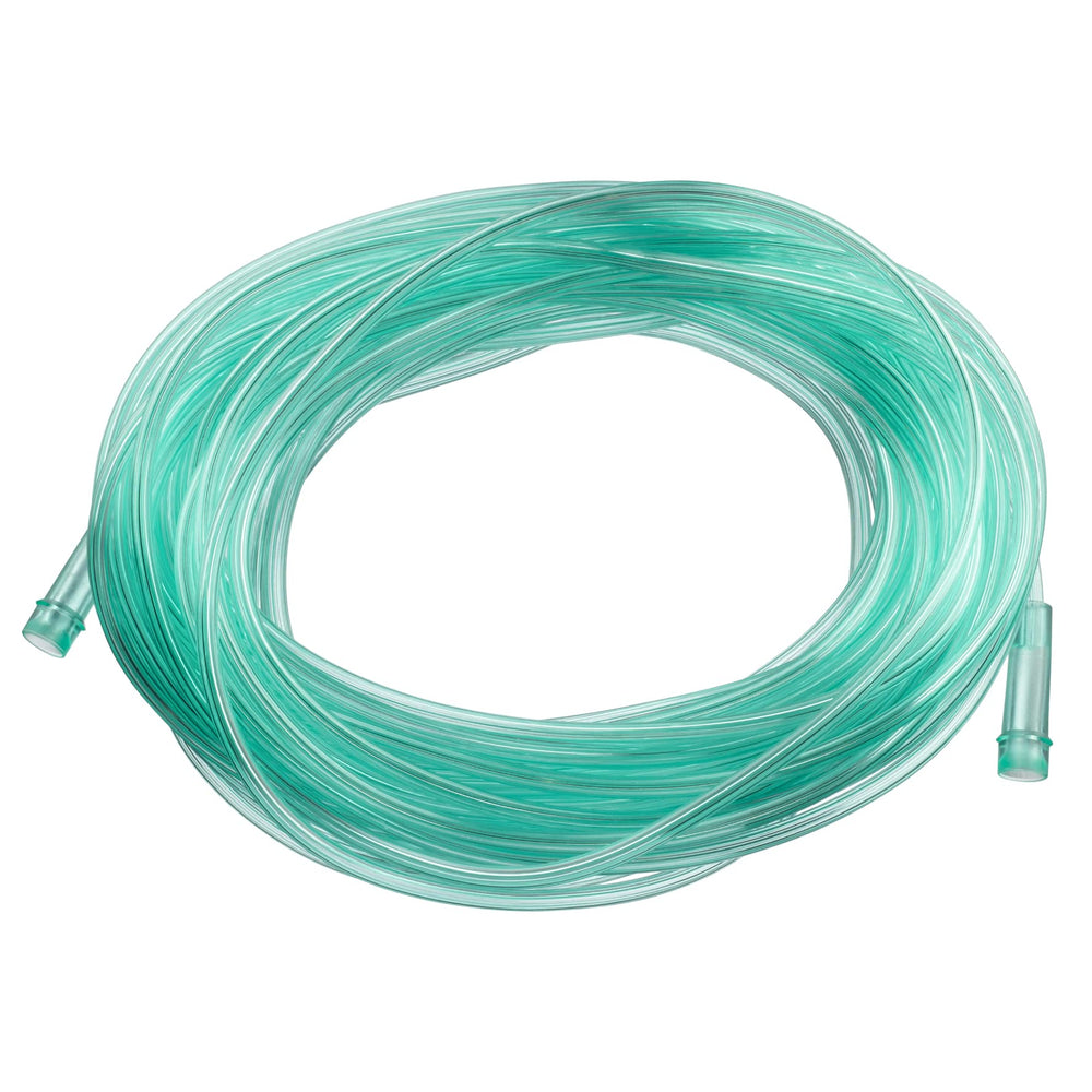 Mars Wellness oxygen tubing in bold green, 50ft uncoiled for easy setup.