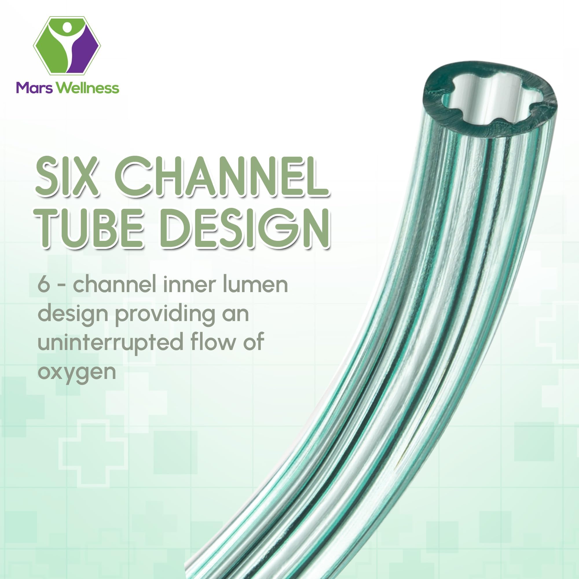 Mars Wellness six-channel inner lumen for steady oxygen flow