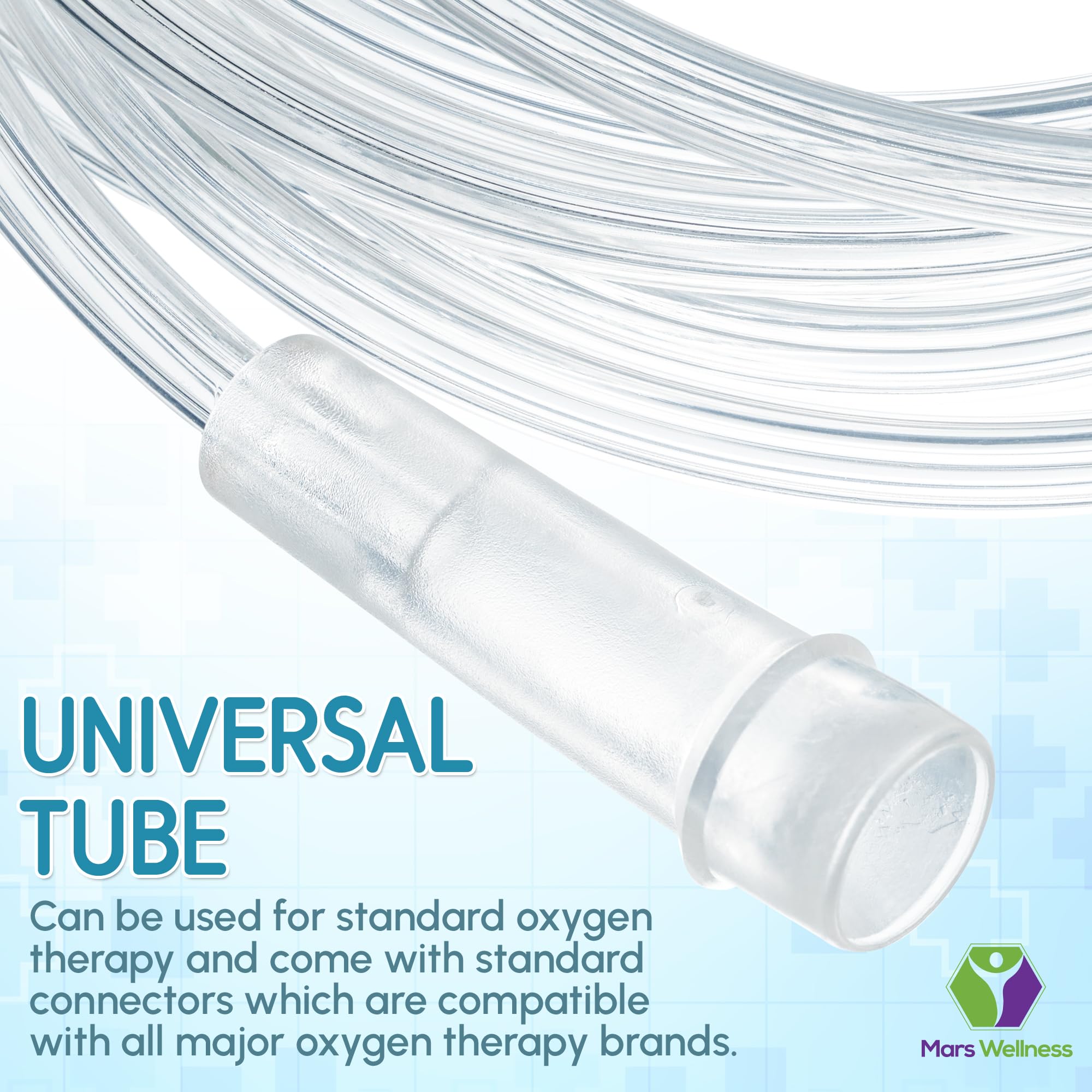 Mars Wellness Universal Connectors compatible with major oxygen brands.