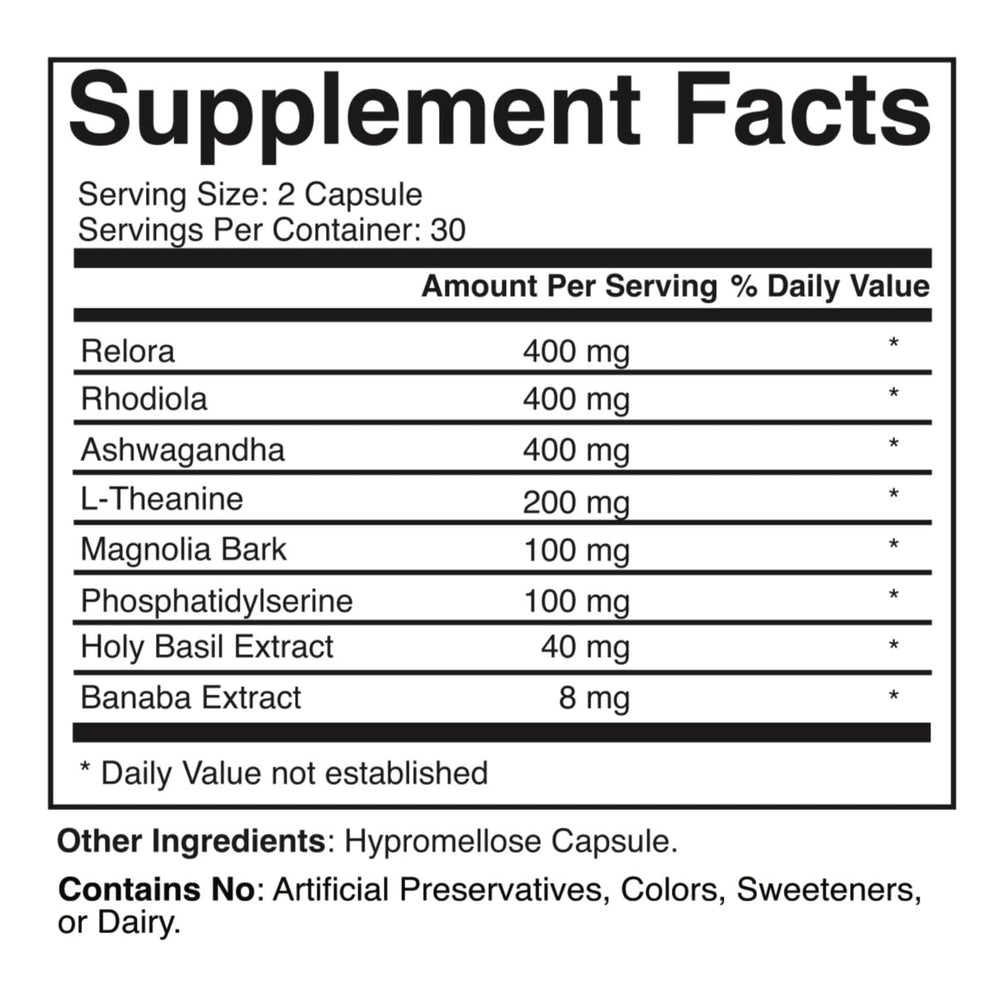 Martin Clinic Cortisol Stress Balance capsules in hand illustrate daily routine.