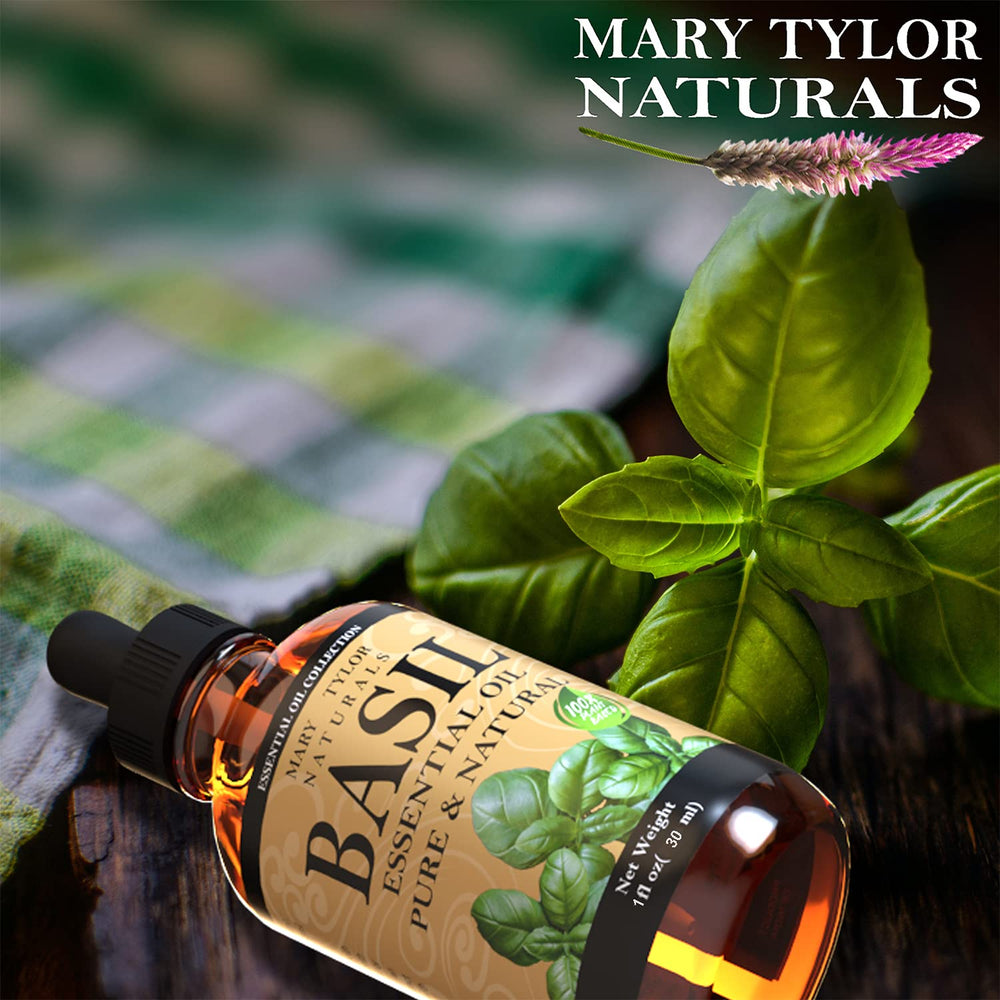 Mary Tylor Naturals basil oil dropper for precise blending