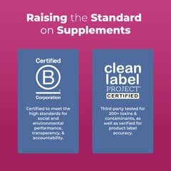 Label noting Ferrochel iron chelate for better absorption potential.
