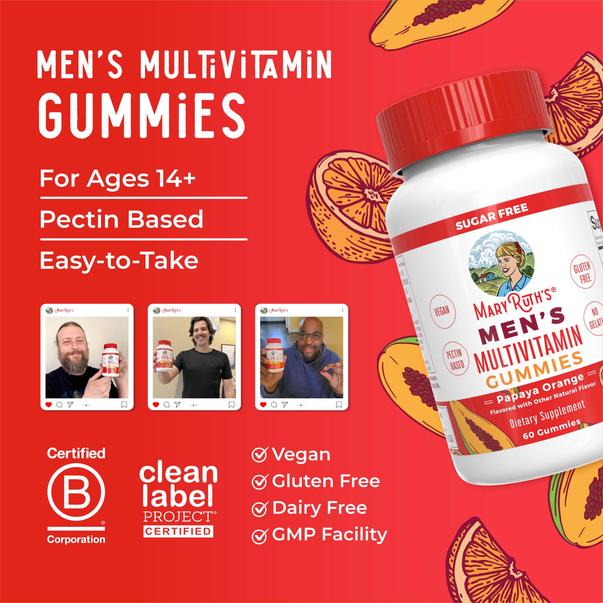 MaryRuth gluten-free dairy-free gummies emphasize inclusive dietary options.