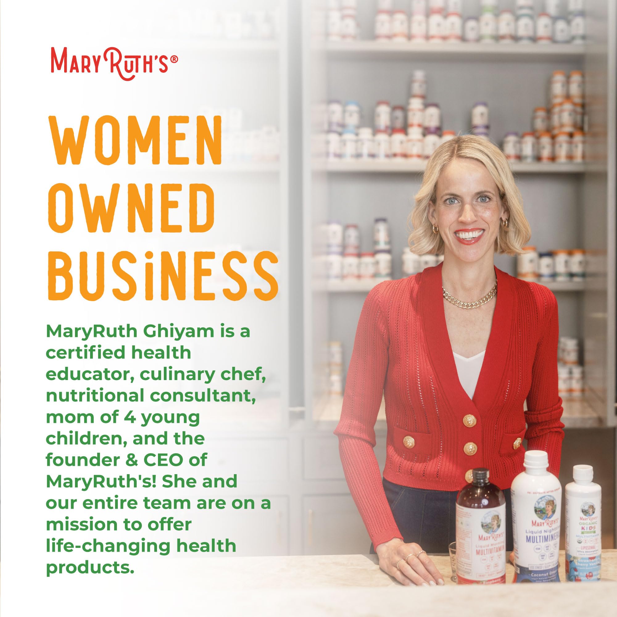 Compact 2-ounce bottle of MaryRuth Organics vitamin E drops