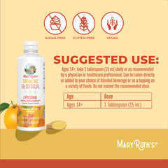 MaryRuth Organics Algal DHA Vitamin E liquid shown with spoon for convenience