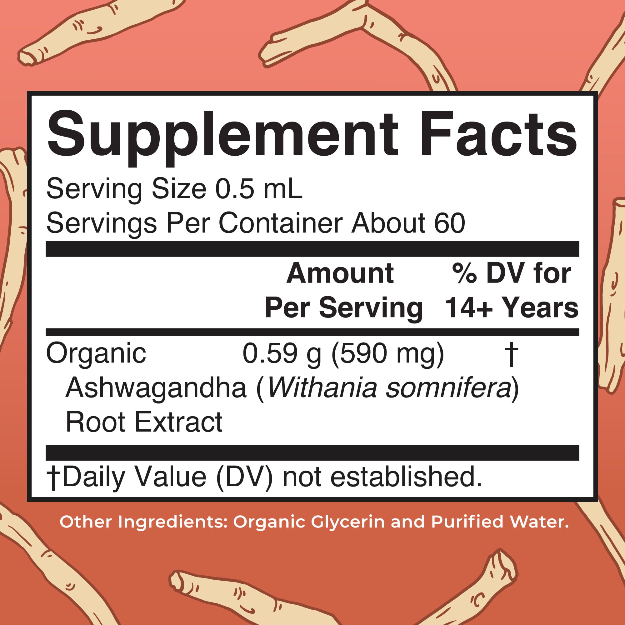 MaryRuth Organics Ashwagandha Drops dropper ready for easy daily use