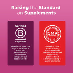 Goji berry flavor label on MaryRuth Biotin Gummies emphasizing flavor.