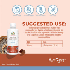 MaryRuth Organics chocolate fudge flavor liquid close-up ready to blend into drinks.