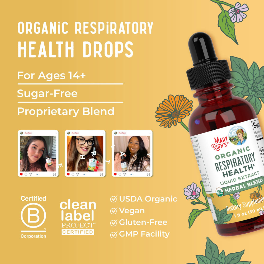 MaryRuth Organics clean label seal highlights GMP quality and plant-based ingredients