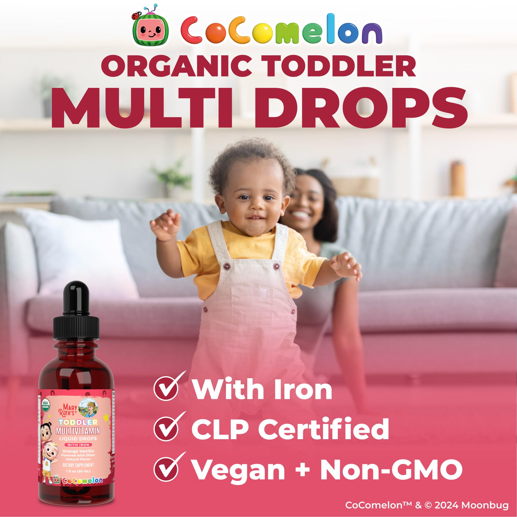 MaryRuth Organics dairy-free gluten-free vegan label close-up