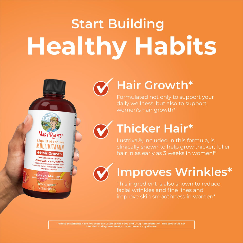 Dragon fruit melon flavor label for MaryRuth Organics liquid multivitamin