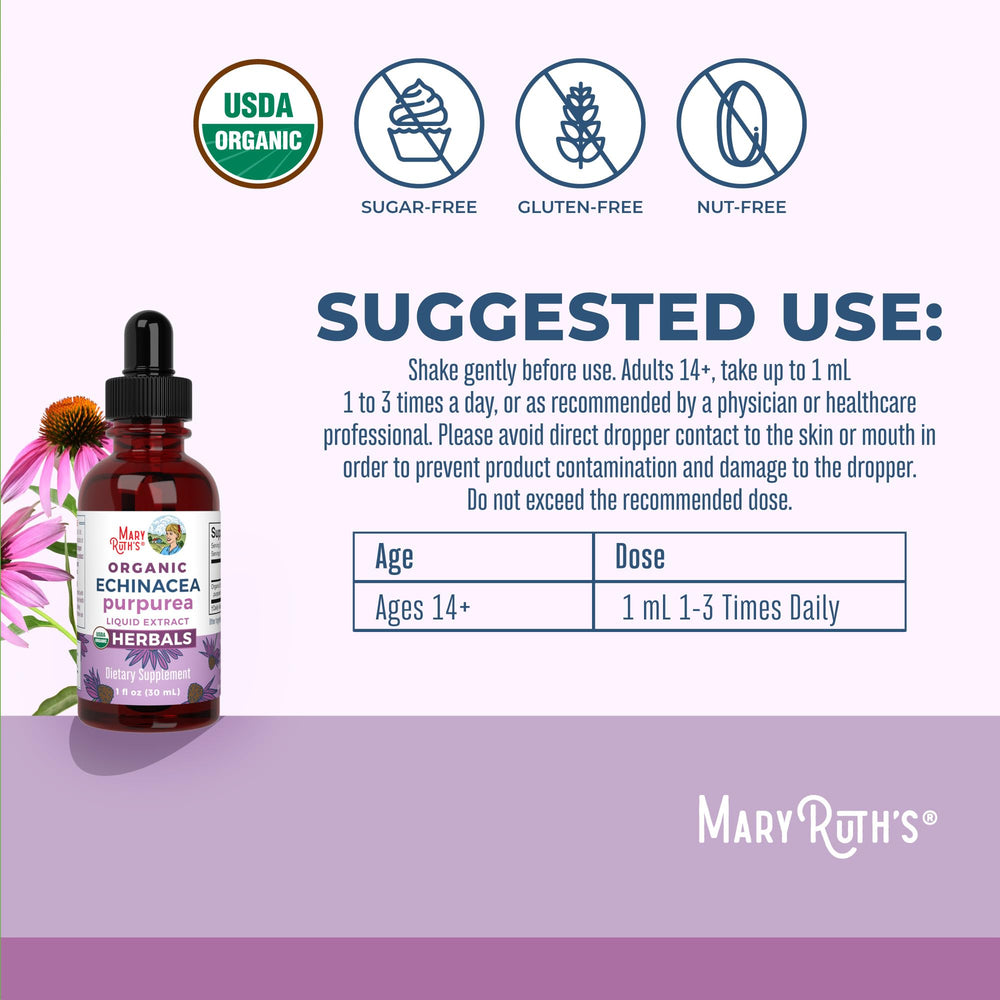 Drops added to water in a glass for a quick daily routine with MaryRuth Organics.
