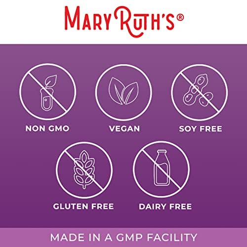 Certifications and quality badges reflect MaryRuth Organics standards