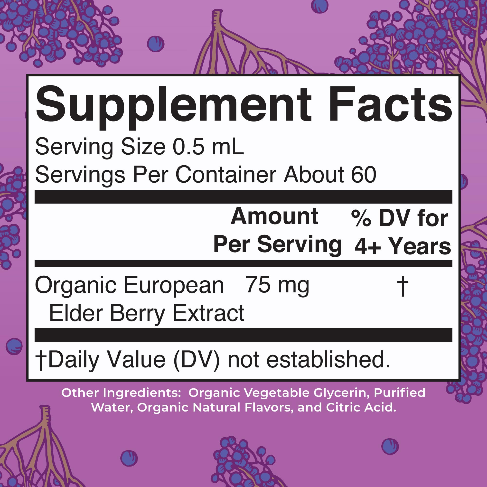 MaryRuth Organics elderberry drops kid dropper close-up for precise dosing