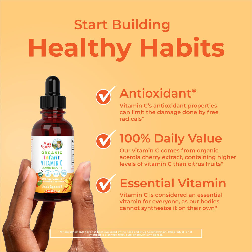 Drops can be added to food or formula for convenience