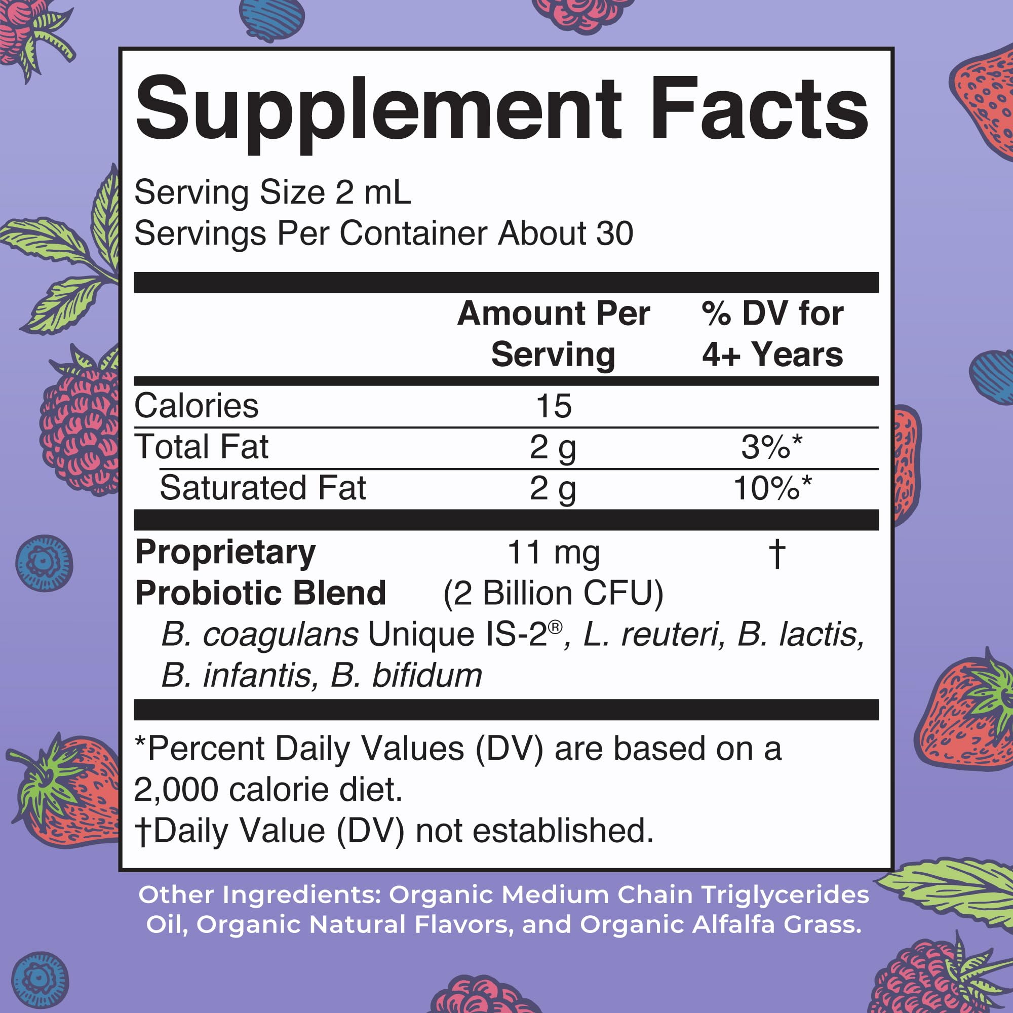 MaryRuth Organics Kids Very Berry Liquid Probiotic dropper enables simple daily dosing