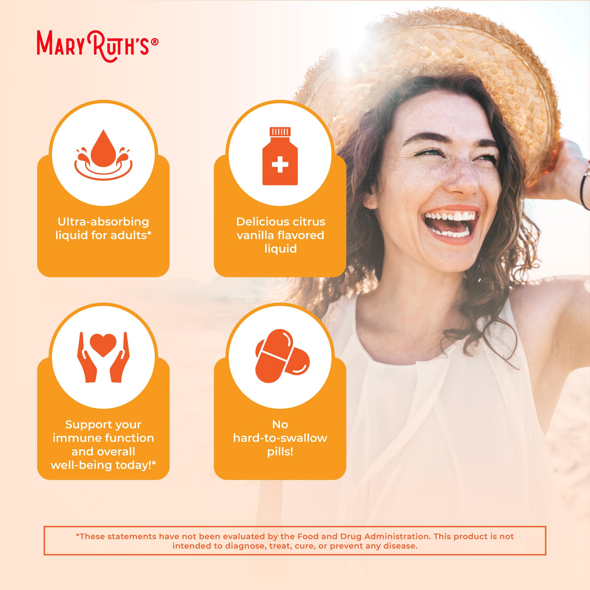 MaryRuth Organics liposomal vitamin C ingredients details for transparency