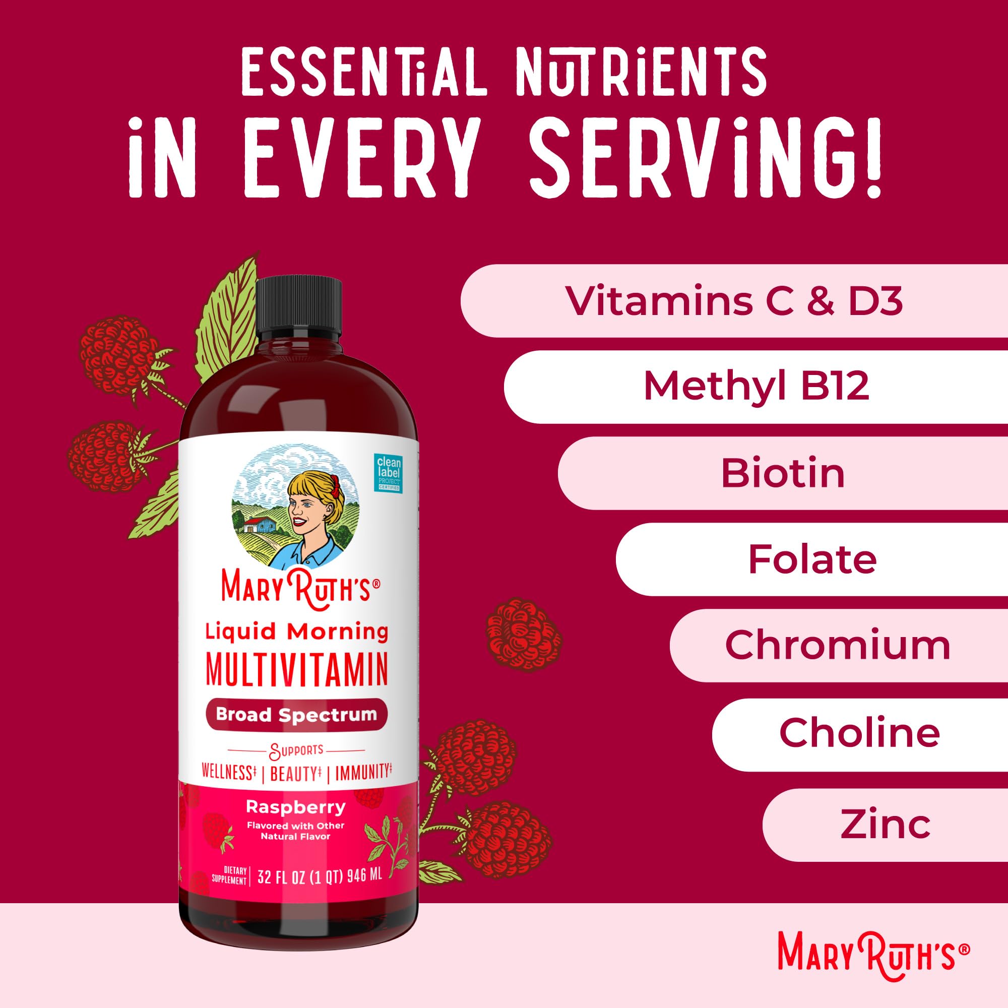 MaryRuth Organics multivitamin used by a family in daily routine.