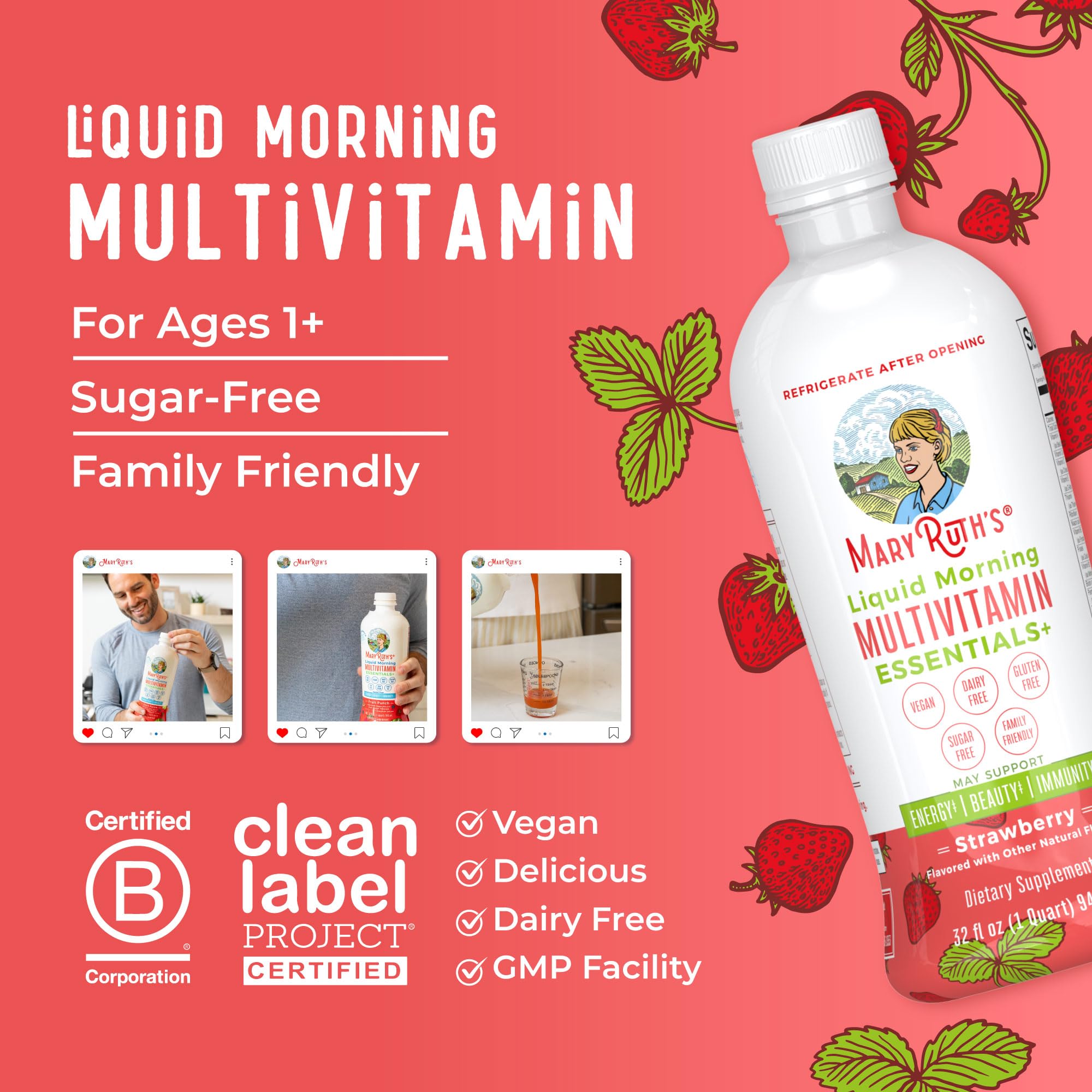 MaryRuth Organics Essentials+ kid-friendly option for ages 1 and up