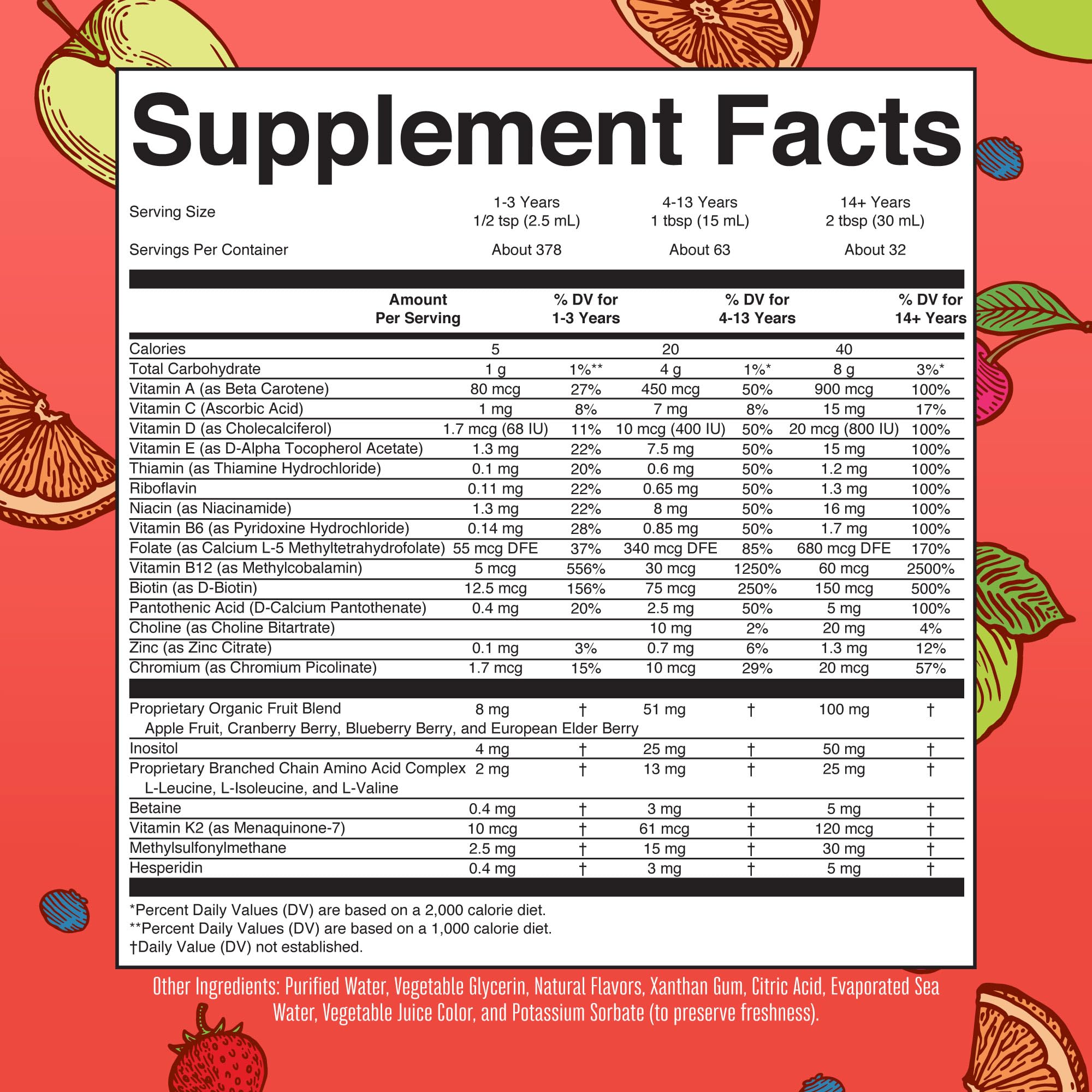 MaryRuth Organics liquid multivitamin pour into a glass highlights easy daily consumption