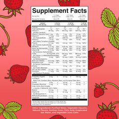MaryRuth Organics Essentials+ strawberry bottle supports energy and immune balance