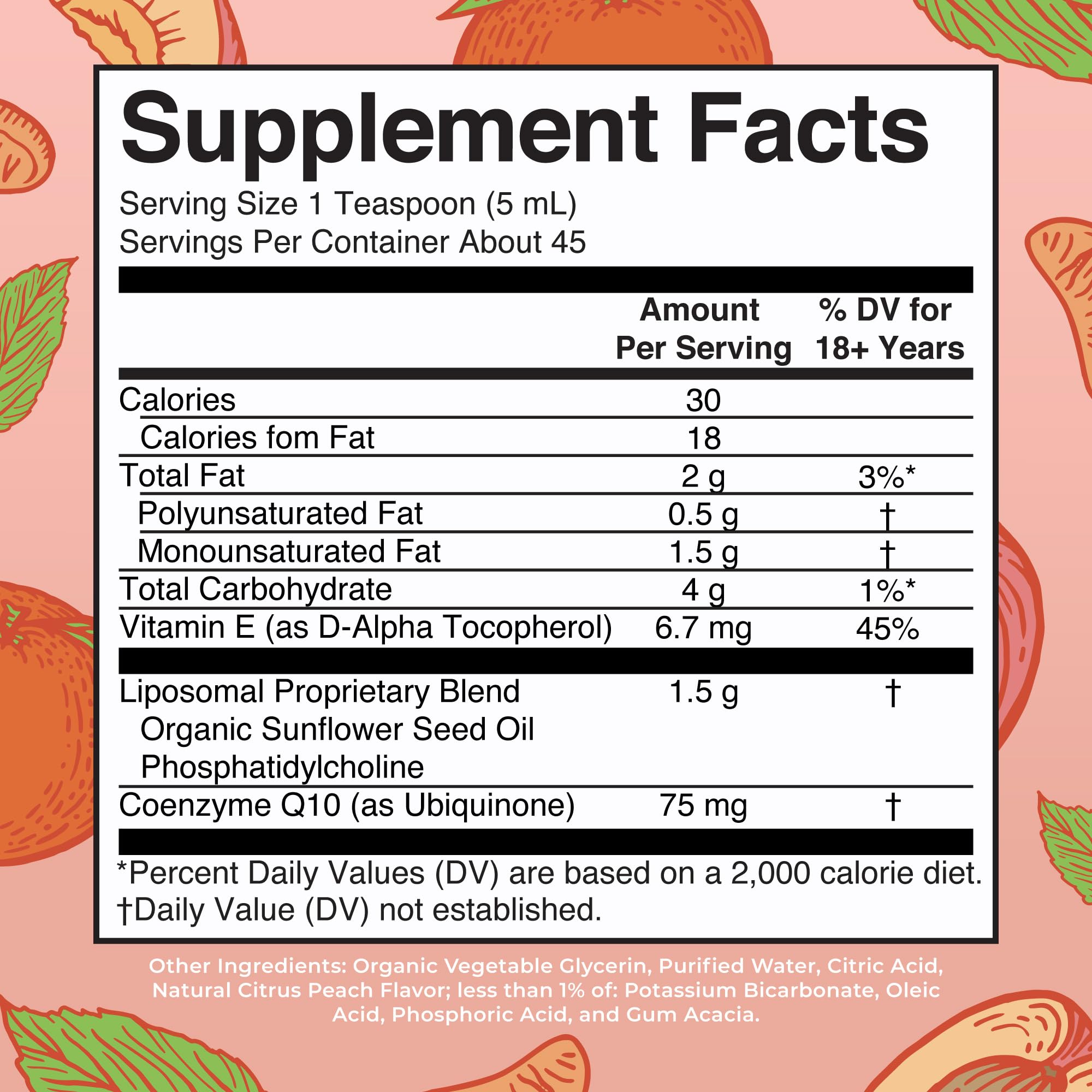 MaryRuth Organics CoQ10 bottle pour demonstrating easy daily intake