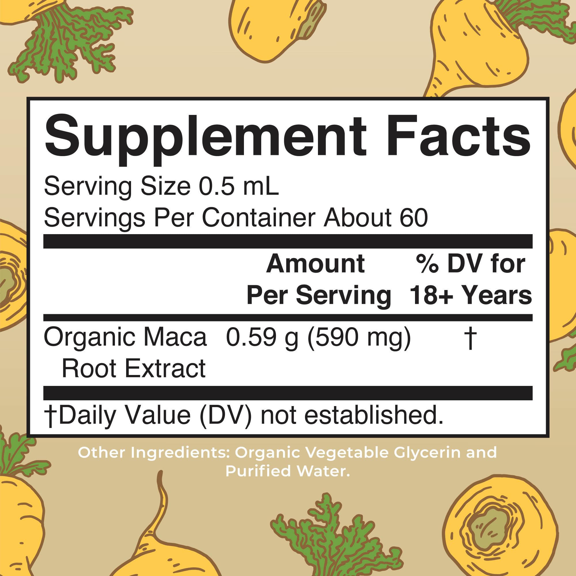 MaryRuth Organics Maca Root Drops pour into a glass for mixing.